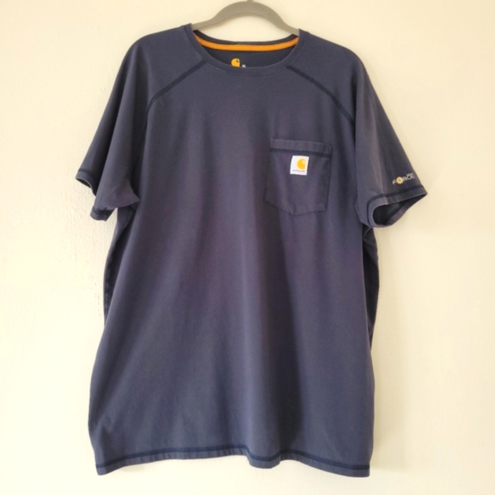 Carhartt Men's Black Loose Fit Heavy Weight Short Sleeve Pocket T shirt XL